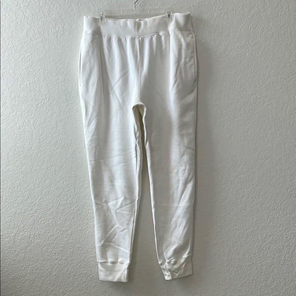 Champion White Sweatpants Relaxed Fit Joggers - Picture 1 of 7